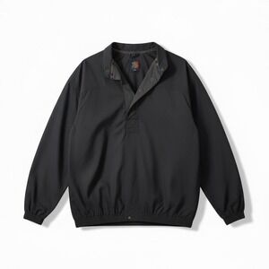Sunice Jacket Adult Large Black 1/4 Button Golf Pullover‎ Windbreaker